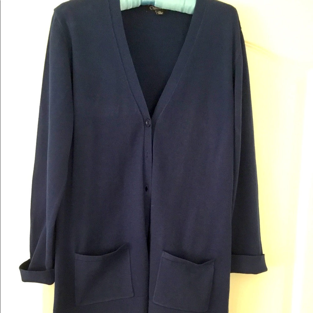 Navy blue cardigan